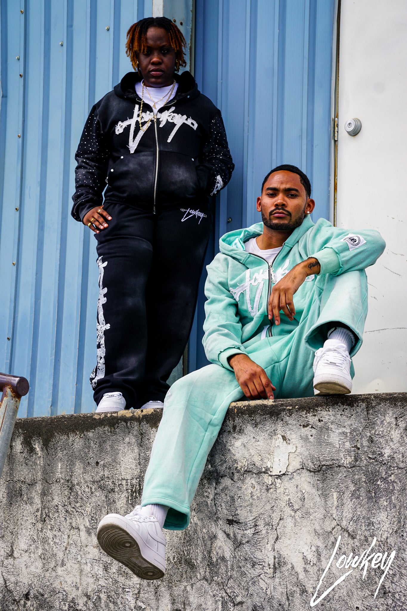 Satin Zipper Hoodie Set — Full Fit