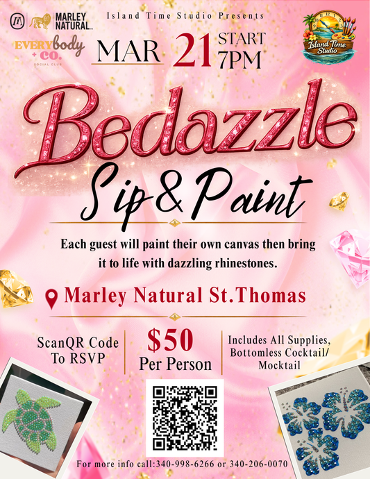 Bedazzle Sip & Paint - March 21 |7PM