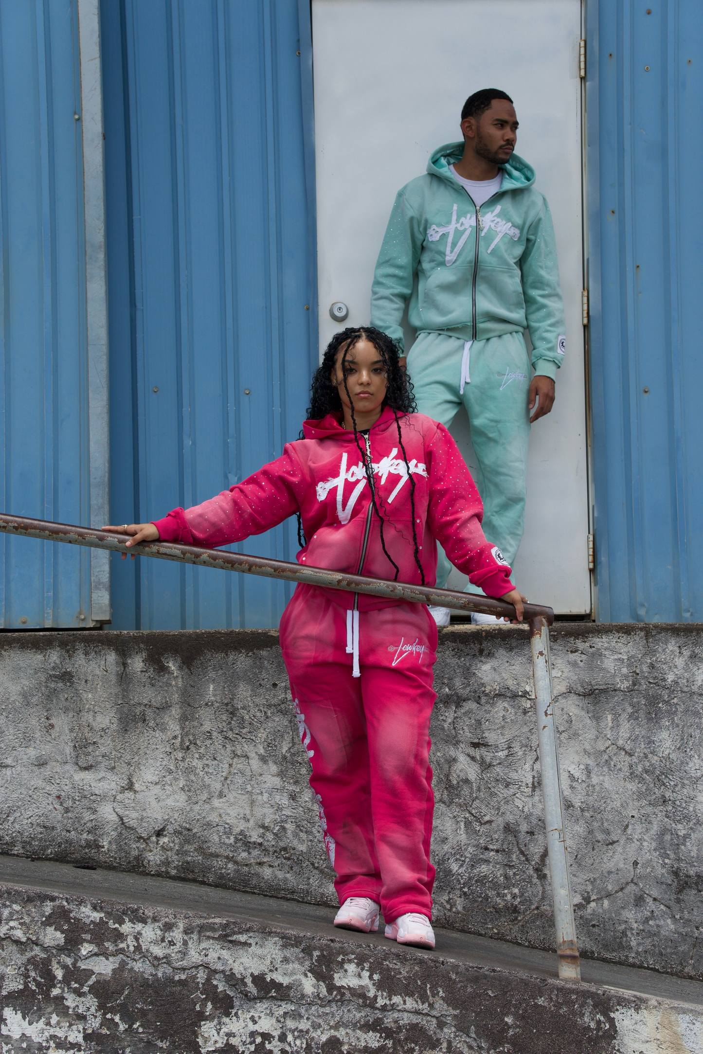 Satin Zipper Hoodie Set — Full Fit