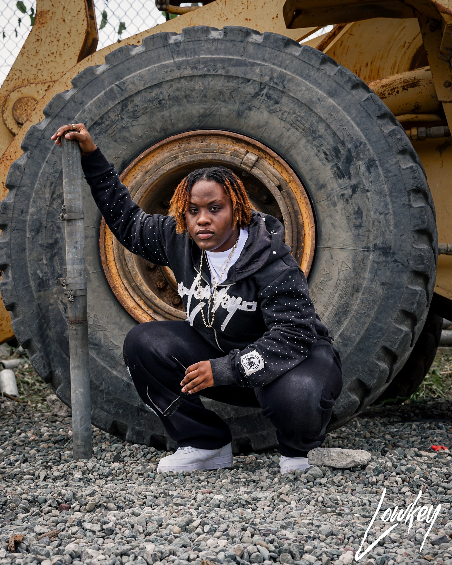 Satin Zipper Hoodie Set — Full Fit